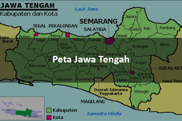Detail Gambar Peta Provinsi Jawa Tengah Dan Keteranganya Nomer 48