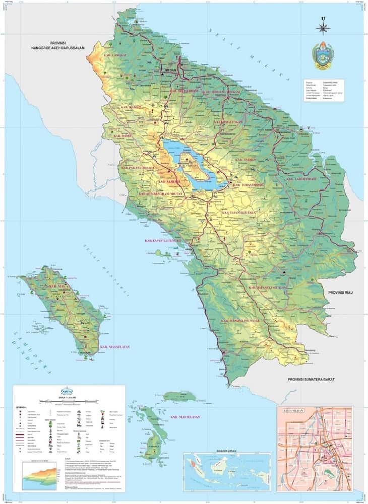 Detail Gambar Peta Provinsi Sumatera Utara Nomer 8