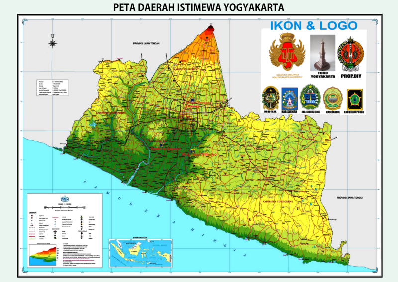 Detail Gambar Peta Provinsi Yogyakarta Dan Keteranganya Nomer 2