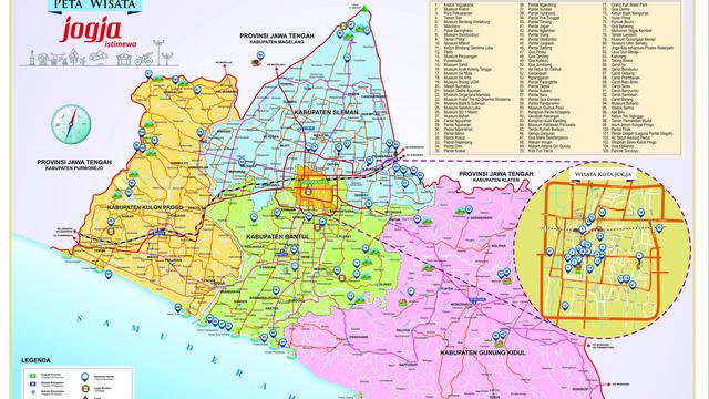 Detail Gambar Peta Provinsi Yogyakarta Dan Keteranganya Nomer 11