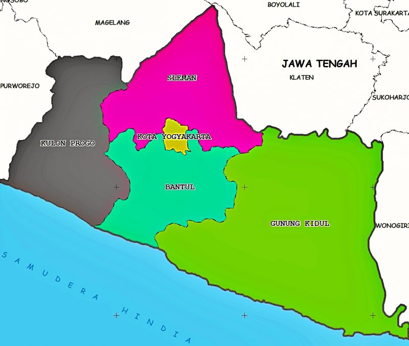 Detail Gambar Peta Provinsi Yogyakarta Dan Keteranganya Nomer 17