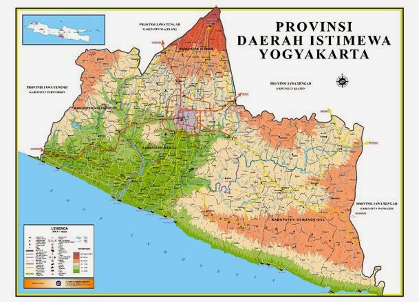 Detail Gambar Peta Provinsi Yogyakarta Dan Keteranganya Nomer 5