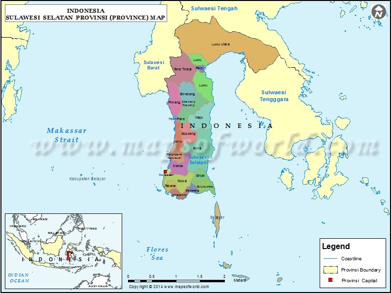 Detail Gambar Peta Sulawesi Selatan Lengkap Nomer 43