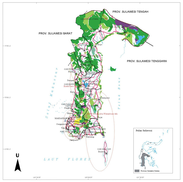 Detail Gambar Peta Sulawesi Selatan Lengkap Nomer 45