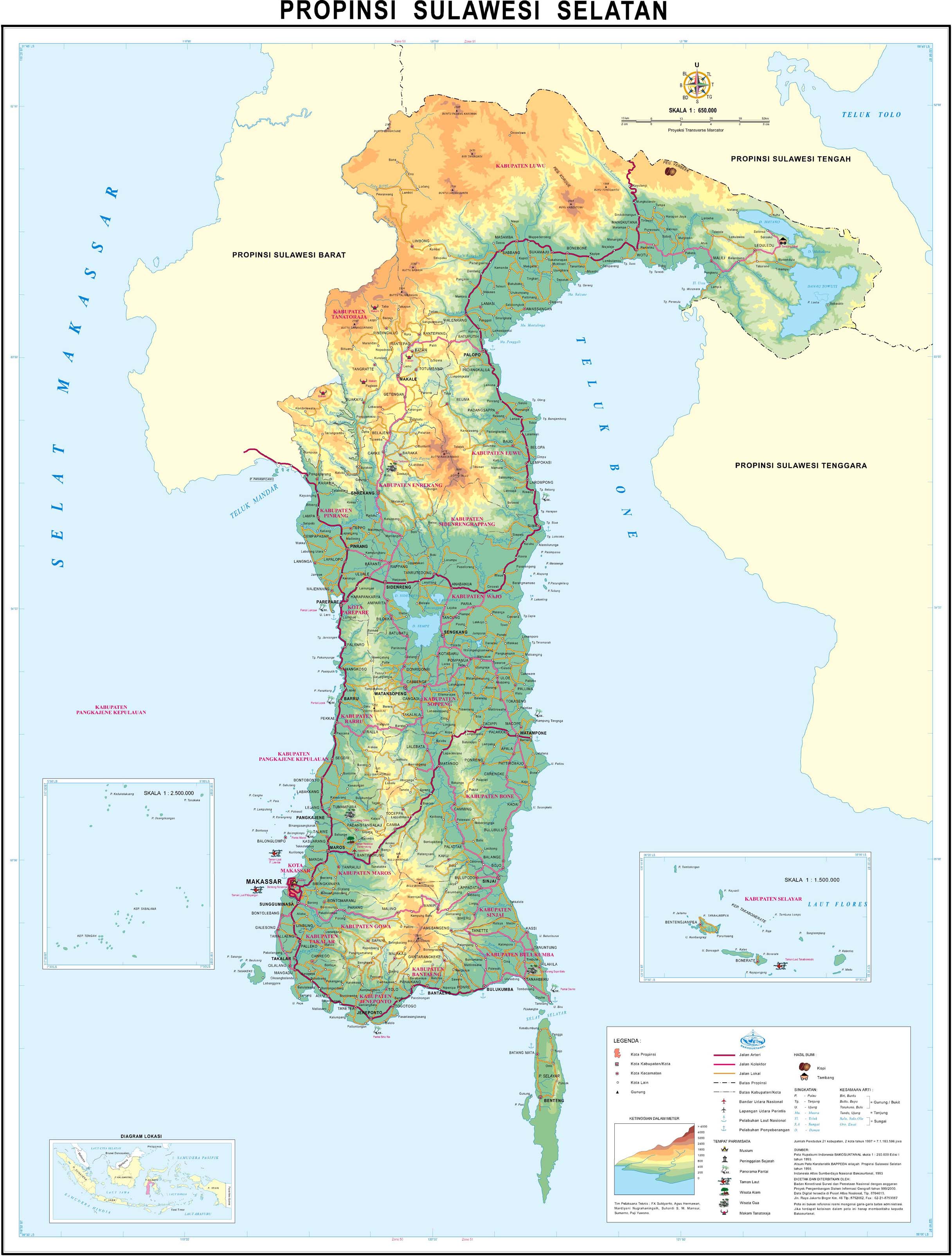 Detail Gambar Peta Sulawesi Selatan Lengkap Nomer 5