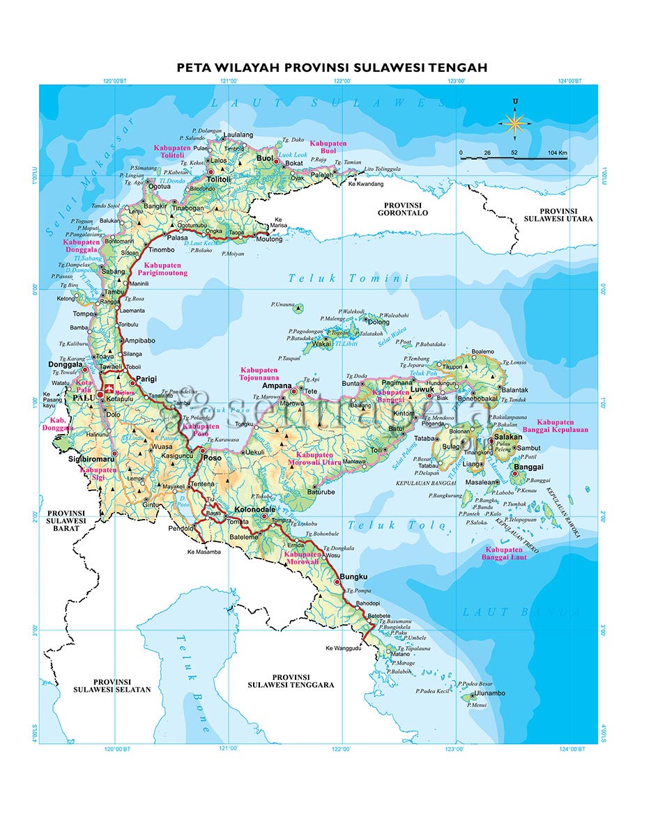 Detail Gambar Peta Sulawesi Tengah Nomer 4