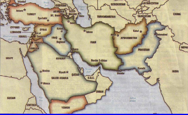 Detail Gambar Peta Timur Tengah Nomer 23
