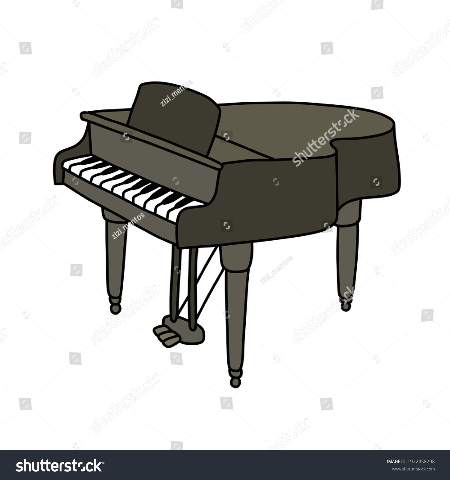 Detail Gambar Piano Karikatur Nomer 42