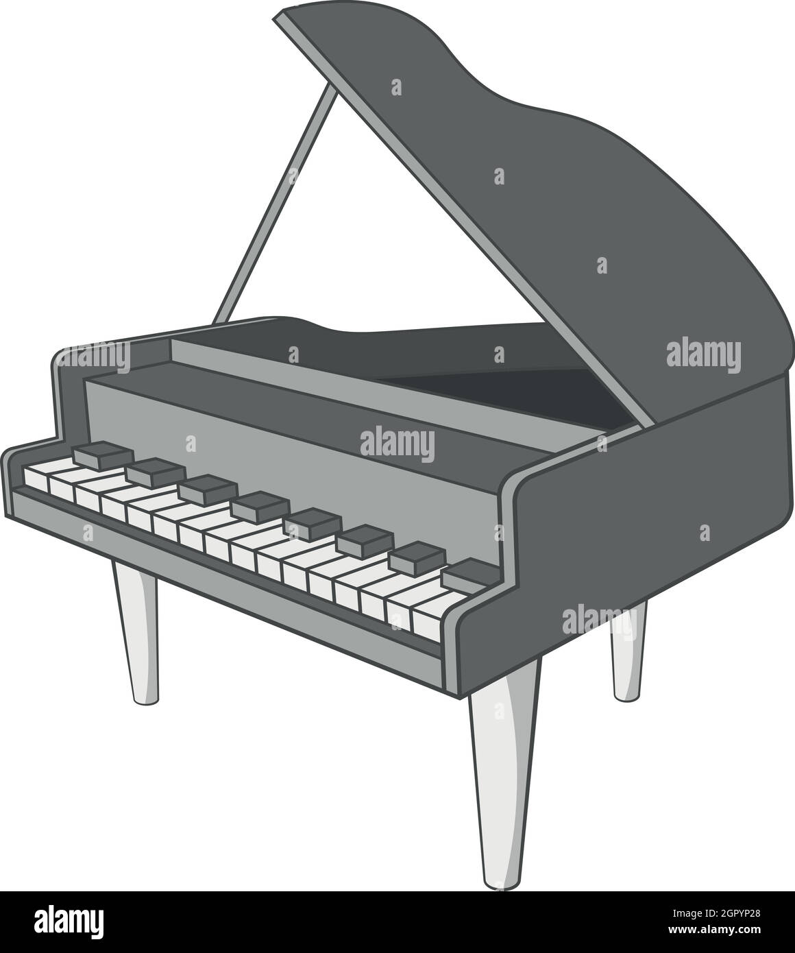 Detail Gambar Piano Karikatur Nomer 10