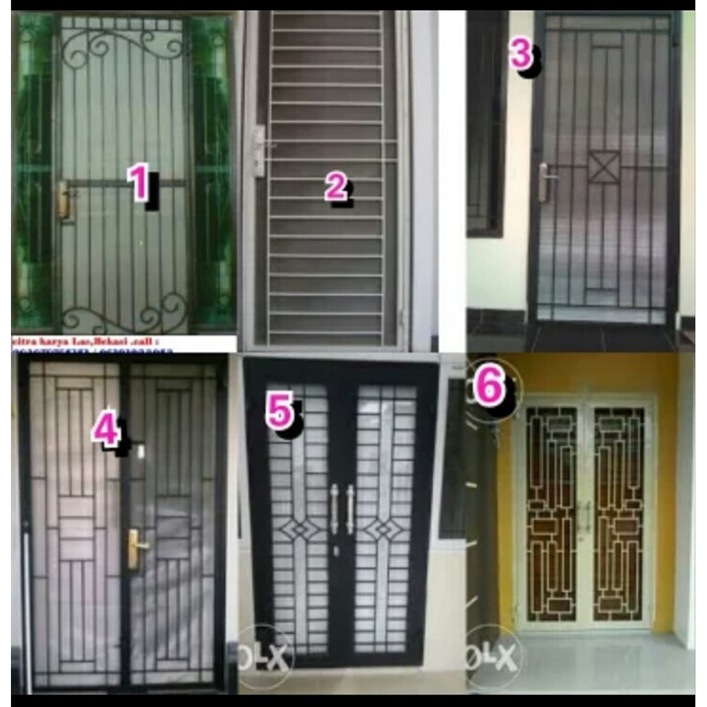 Detail Gambar Pintu Besi Minimalis Buka Dua Nomer 49