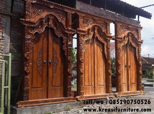 Detail Gambar Pintu Depan Gebyok Nomer 23