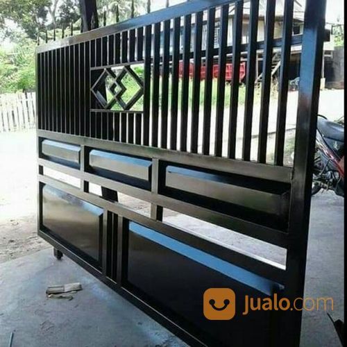 Detail Gambar Pintu Pagar Dorong Minimalis Nomer 21