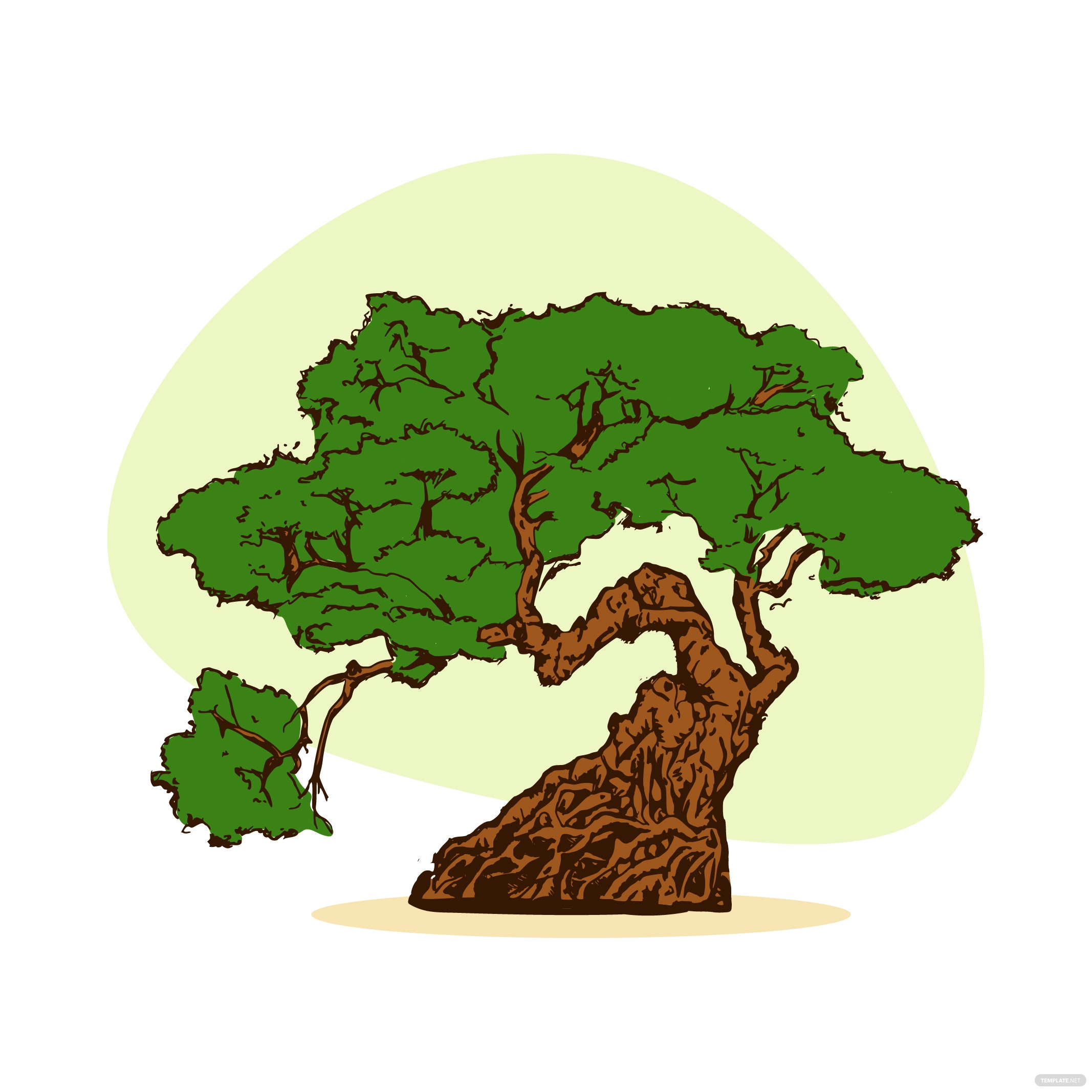 Detail Bonsai Vector Nomer 13