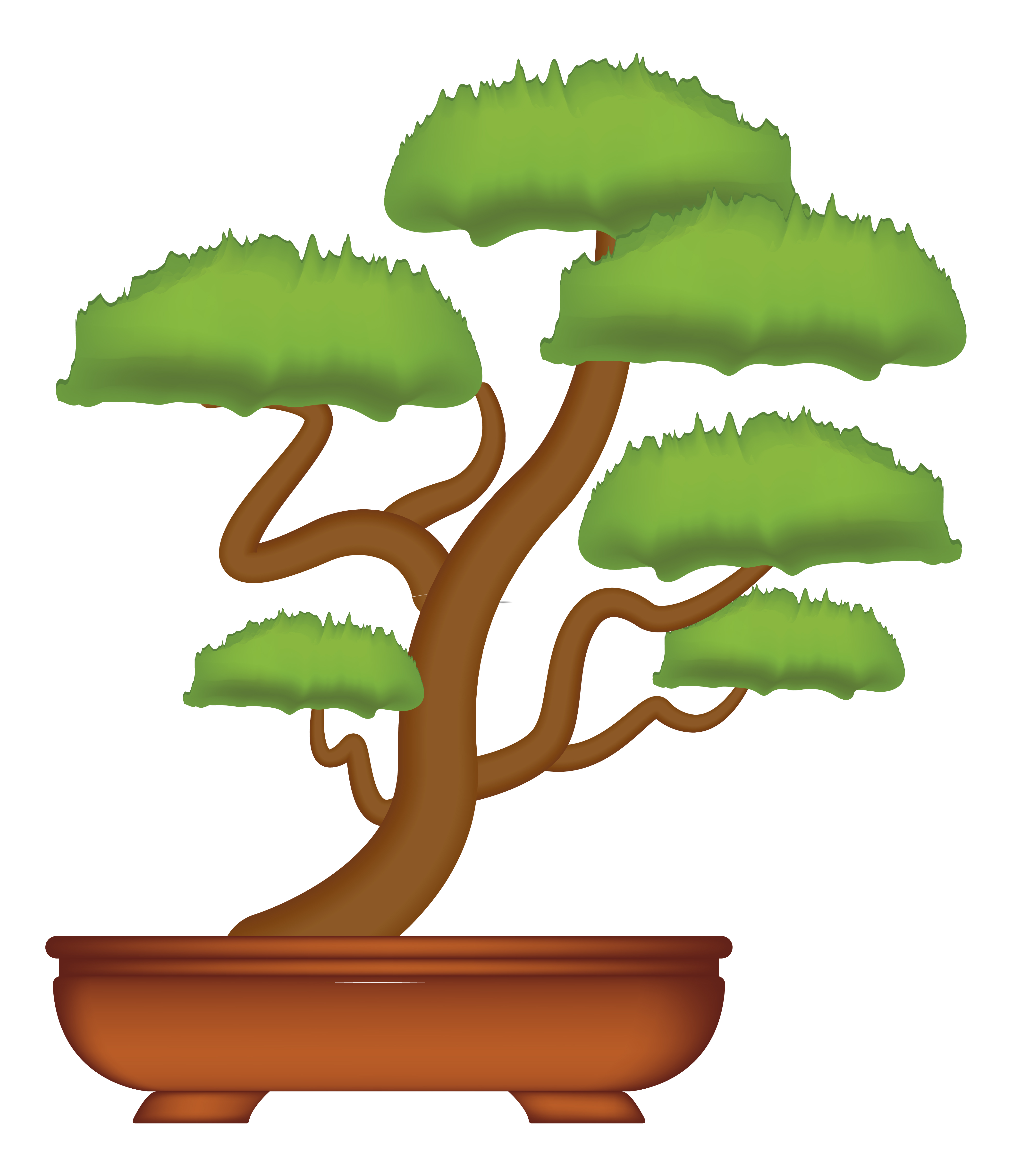 Detail Bonsai Vector Nomer 2