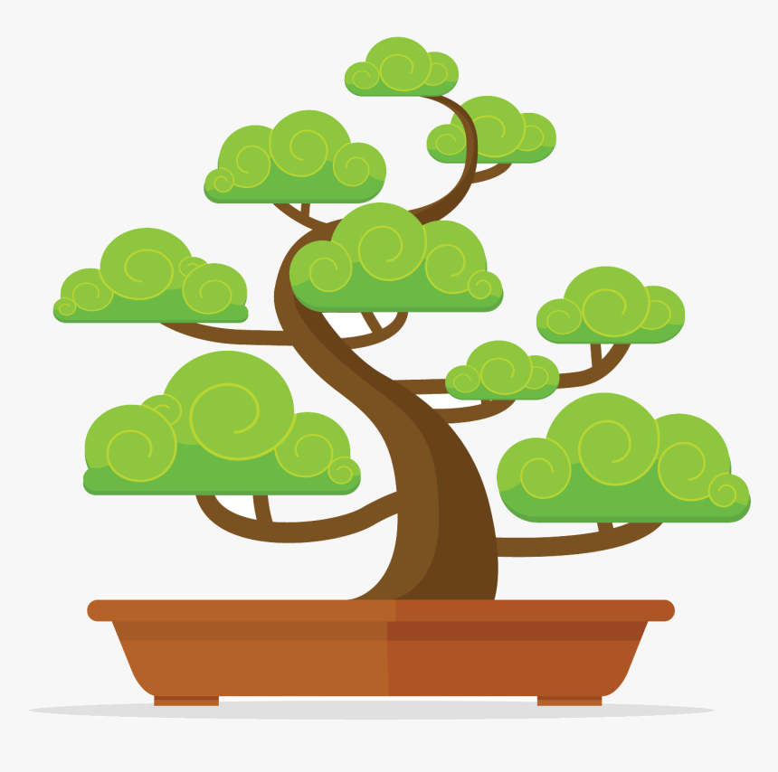 Detail Bonsai Vector Nomer 4