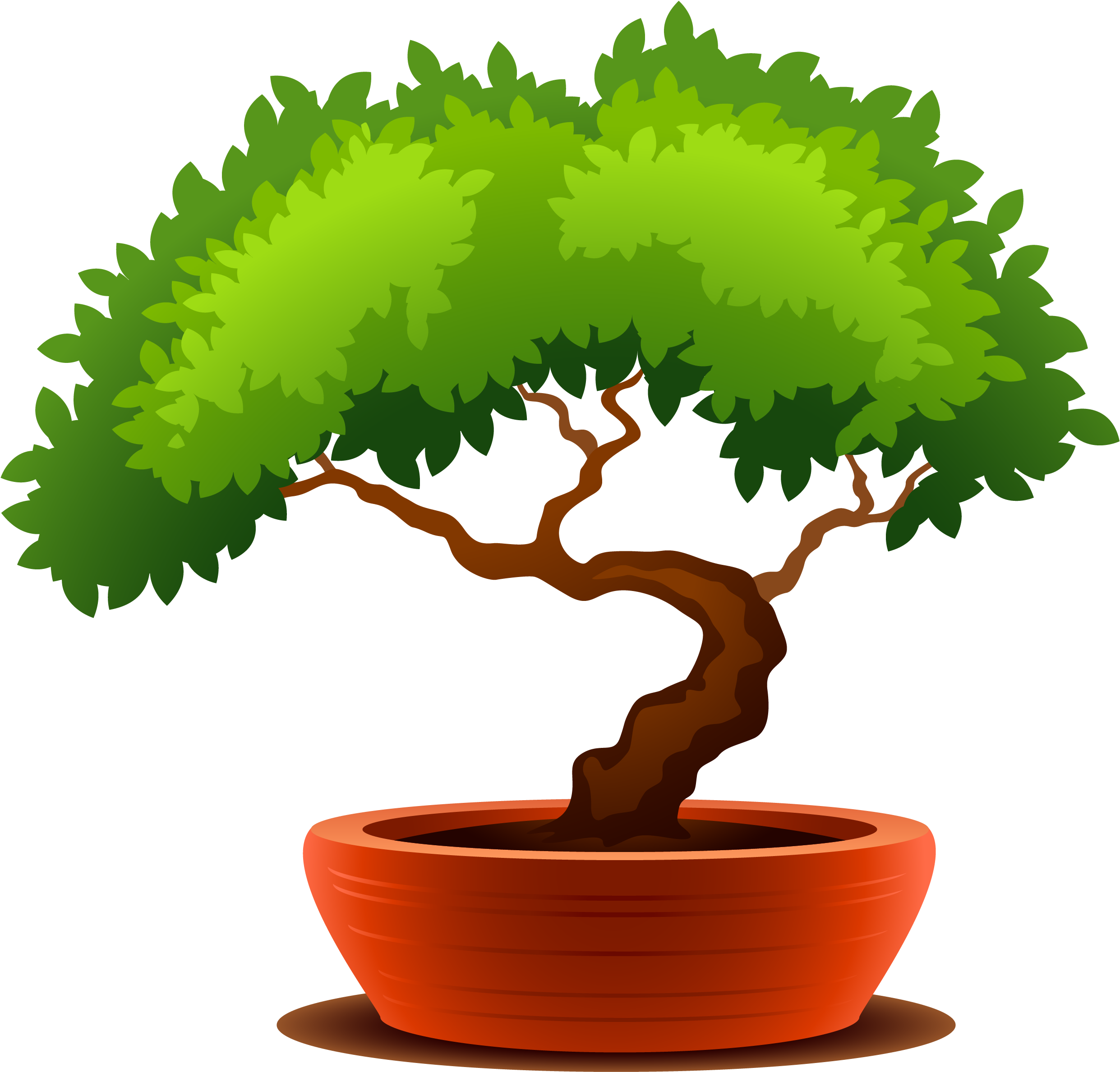 Detail Bonsai Vector Nomer 6