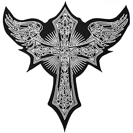 Detail Cross And Angel Wings Nomer 20