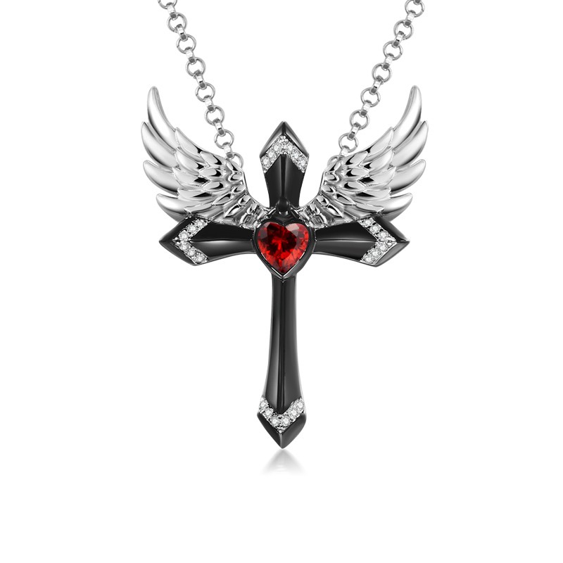 Detail Cross And Angel Wings Nomer 27