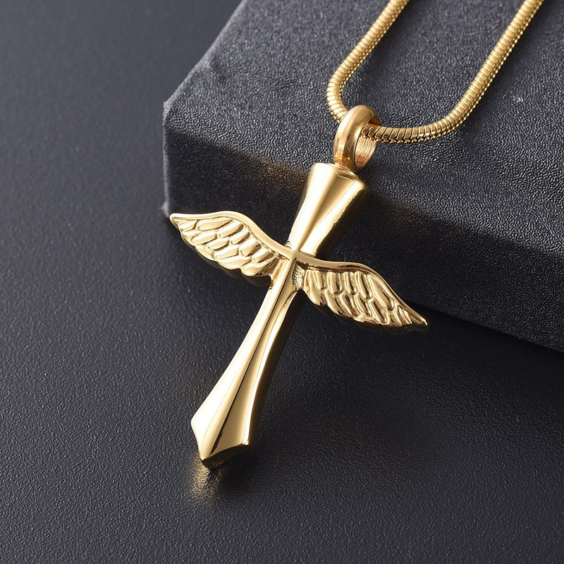 Detail Cross And Angel Wings Nomer 30