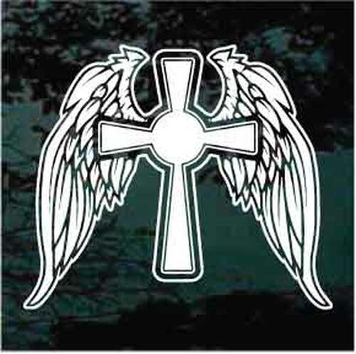 Detail Cross And Angel Wings Nomer 50