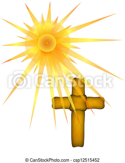 Detail Cross With Sun Rays Clipart Nomer 40