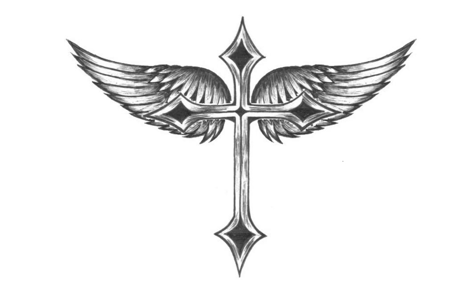 Detail Cross With Wings Png Nomer 20