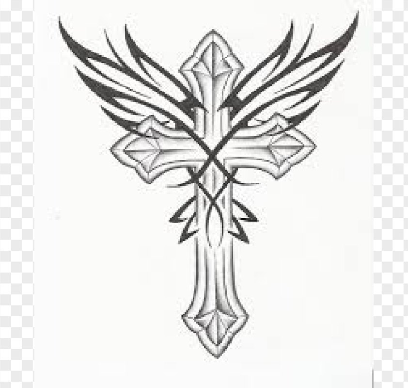 Detail Cross With Wings Png Nomer 9