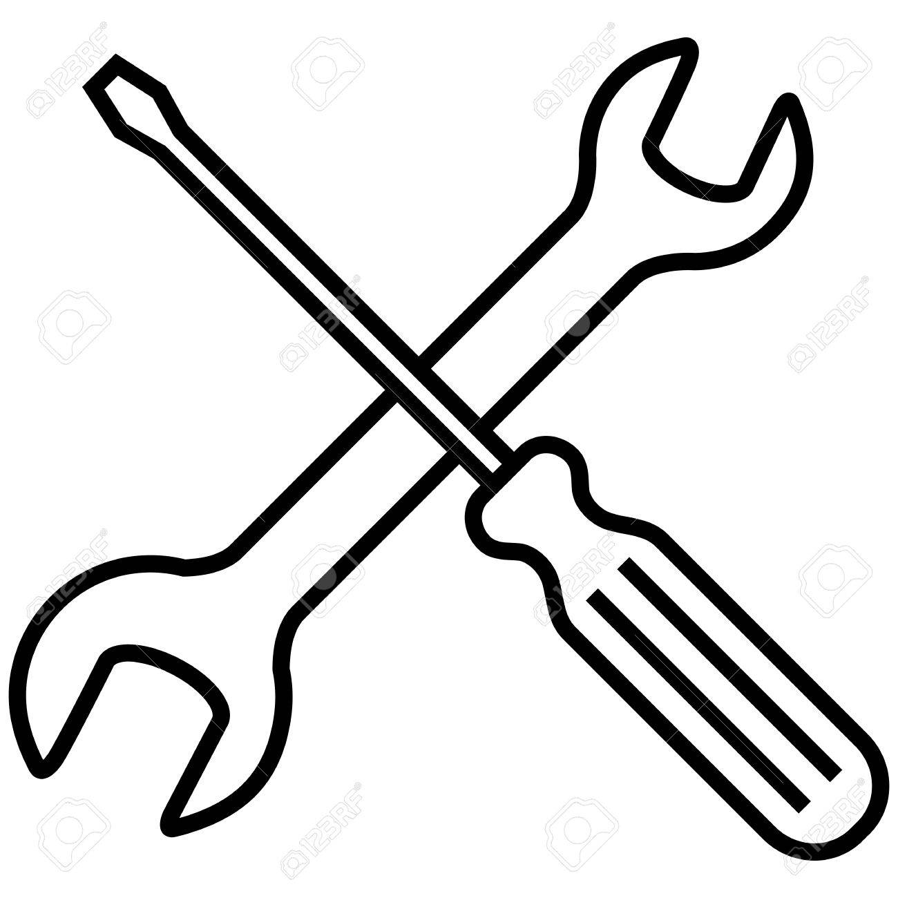 Detail Crossed Wrench Clipart Nomer 29