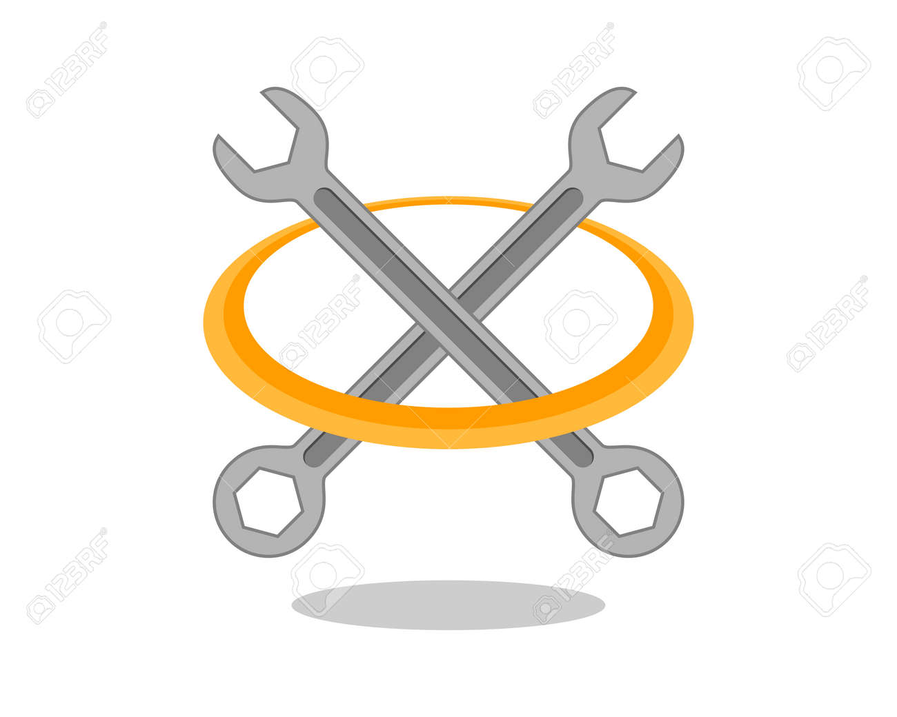 Detail Crossed Wrench Clipart Nomer 50