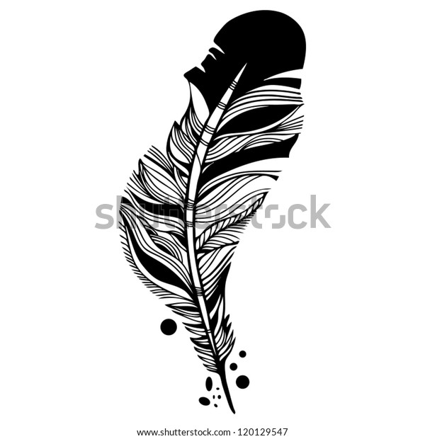 Detail Crow Feather Vector Nomer 15
