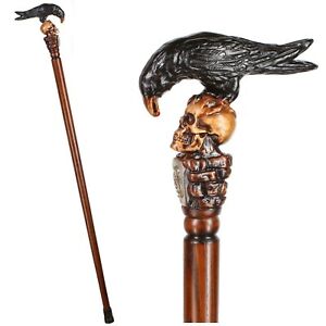 Detail Crow Skull Cane Nomer 11