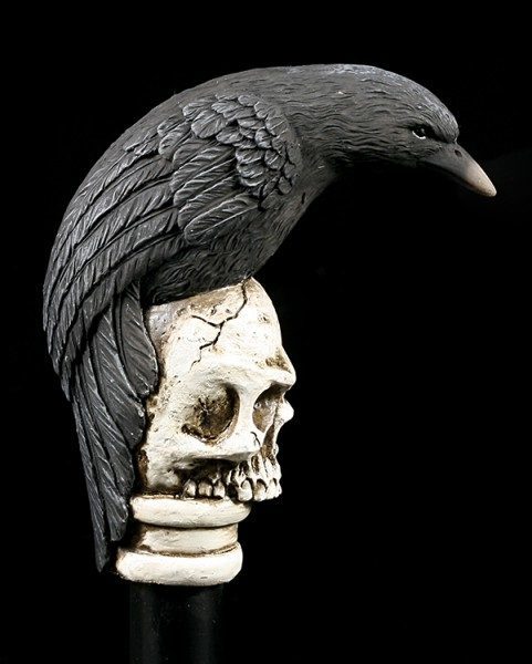Detail Crow Skull Cane Nomer 24