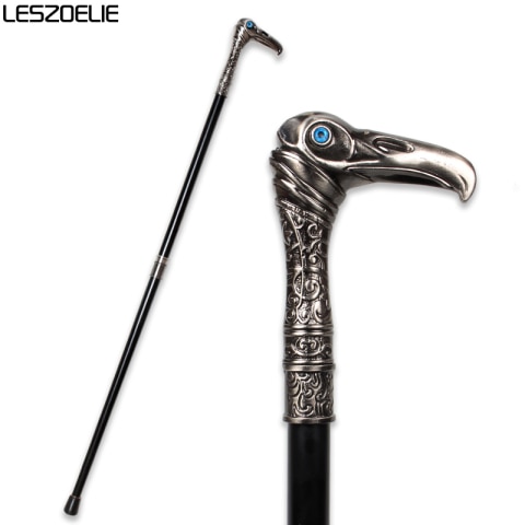 Detail Crow Skull Cane Nomer 31