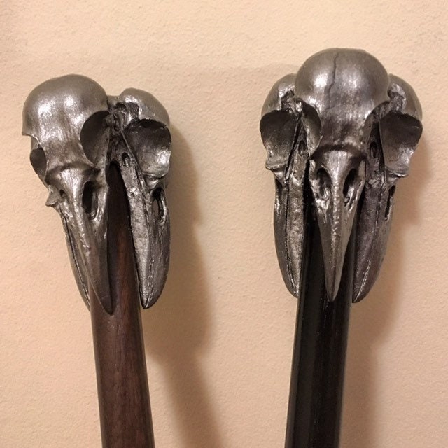 Detail Crow Skull Cane Nomer 8