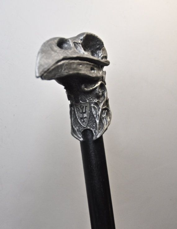 Detail Crow Skull Cane Nomer 10