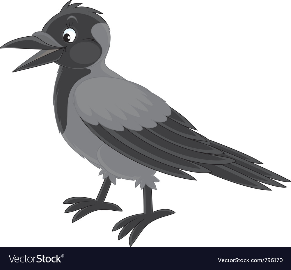 Detail Crow Vector Art Nomer 37