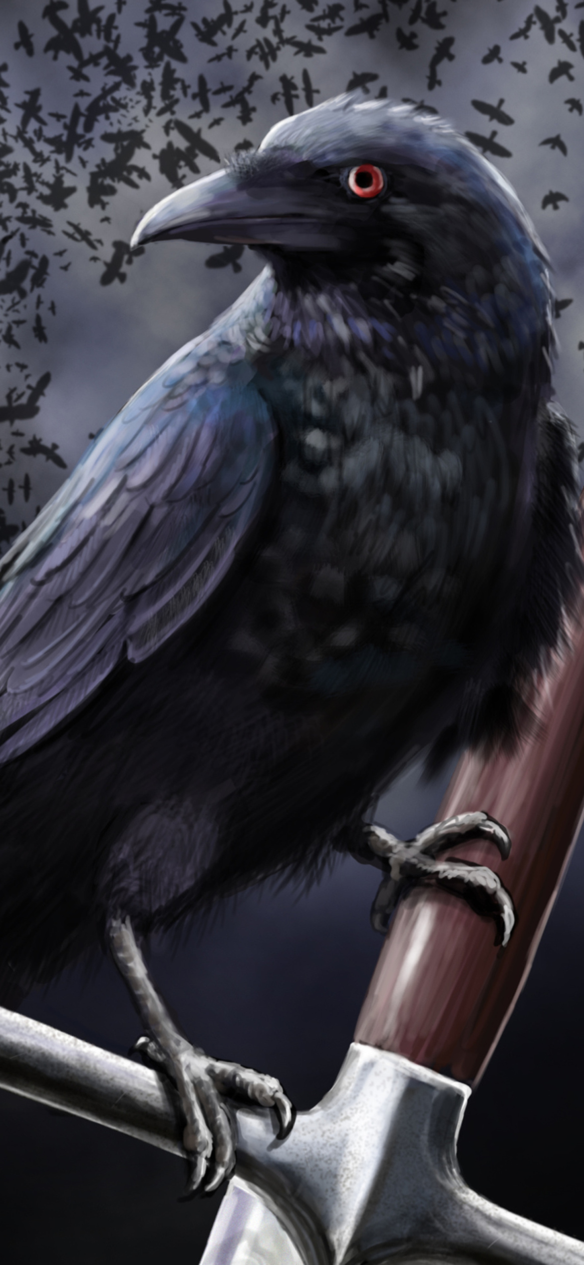 Detail Crow Wallpaper Iphone Nomer 13
