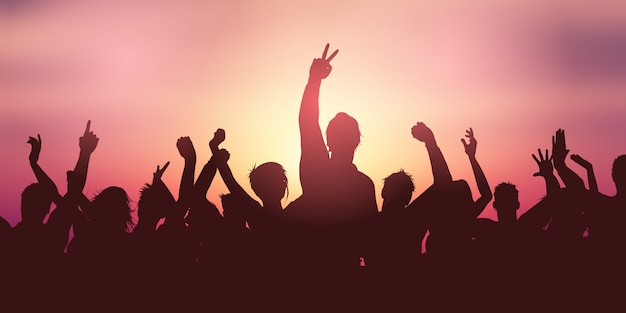 Detail Crowd Background For Editing Nomer 32