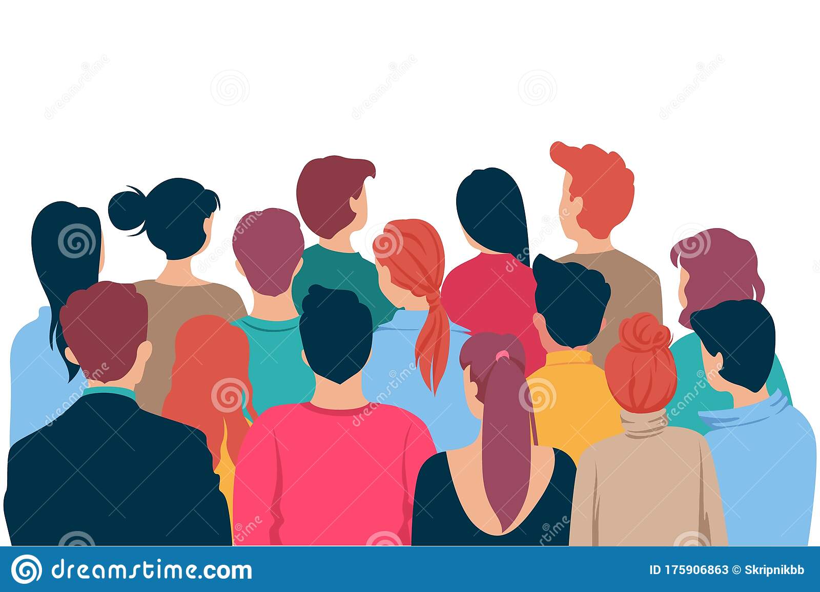 Detail Crowd Of People Clipart Nomer 49