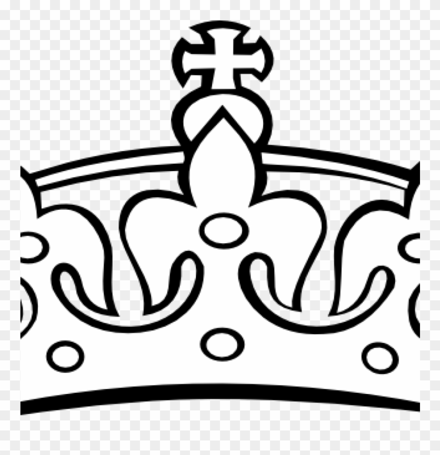 Detail Crown Black And White Clipart Nomer 29