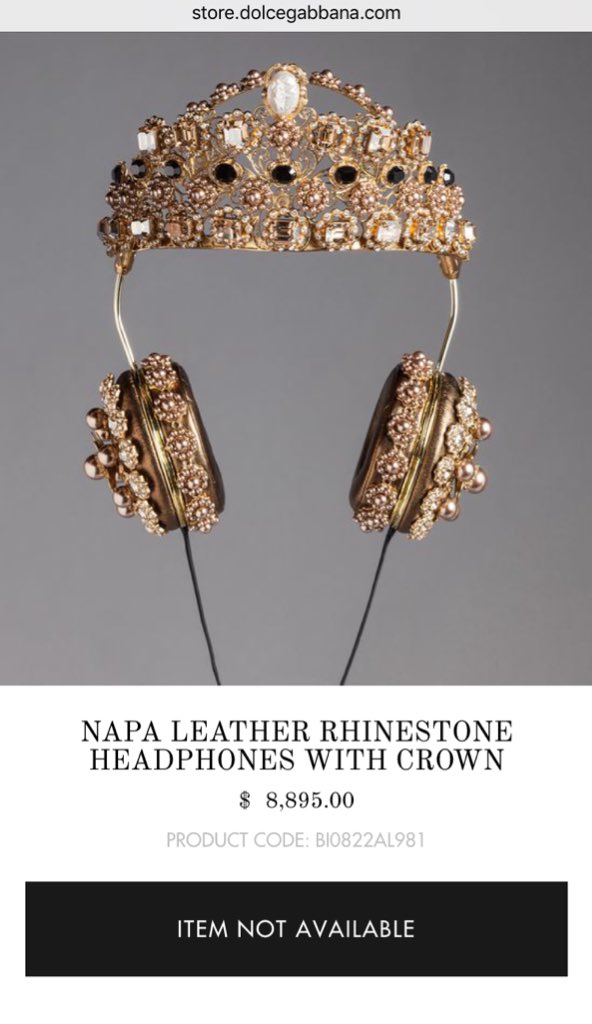 Detail Crown Headphones Dolce And Gabbana Nomer 25