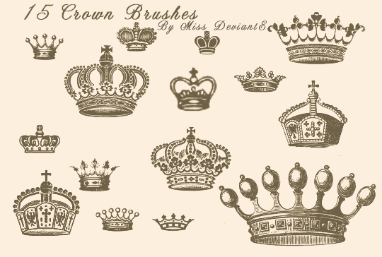 Detail Crown Photoshop Brushes Nomer 24