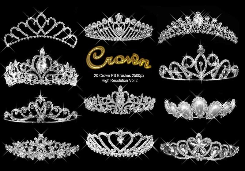 Detail Crown Photoshop Brushes Nomer 27