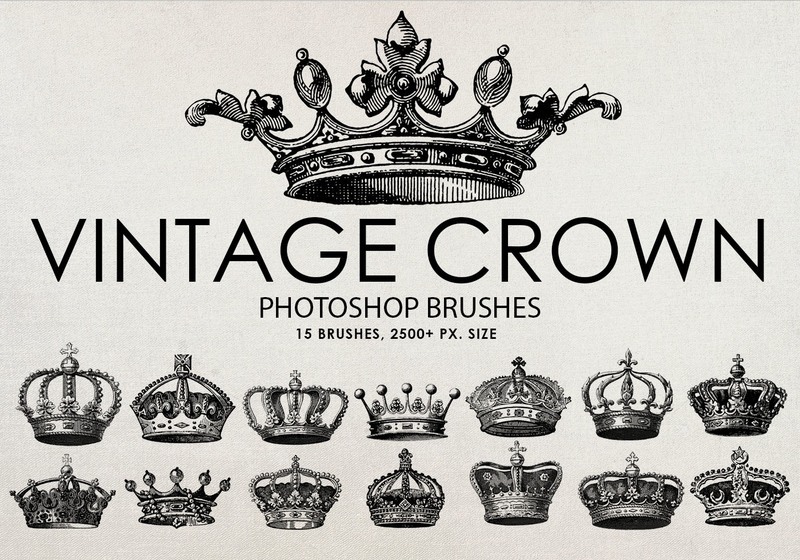 Detail Crown Photoshop Brushes Nomer 7