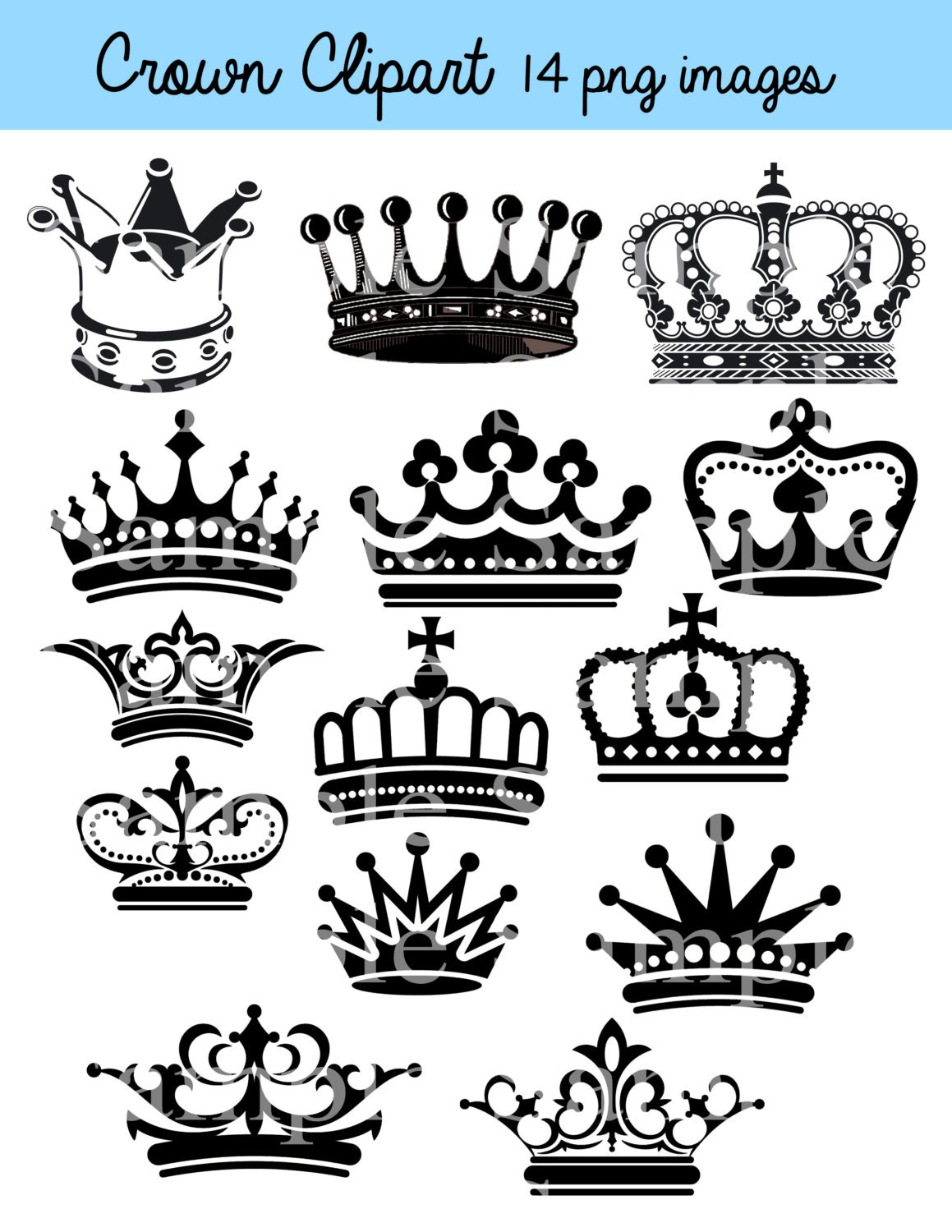 Detail Crown Silhouette Clipart Nomer 15