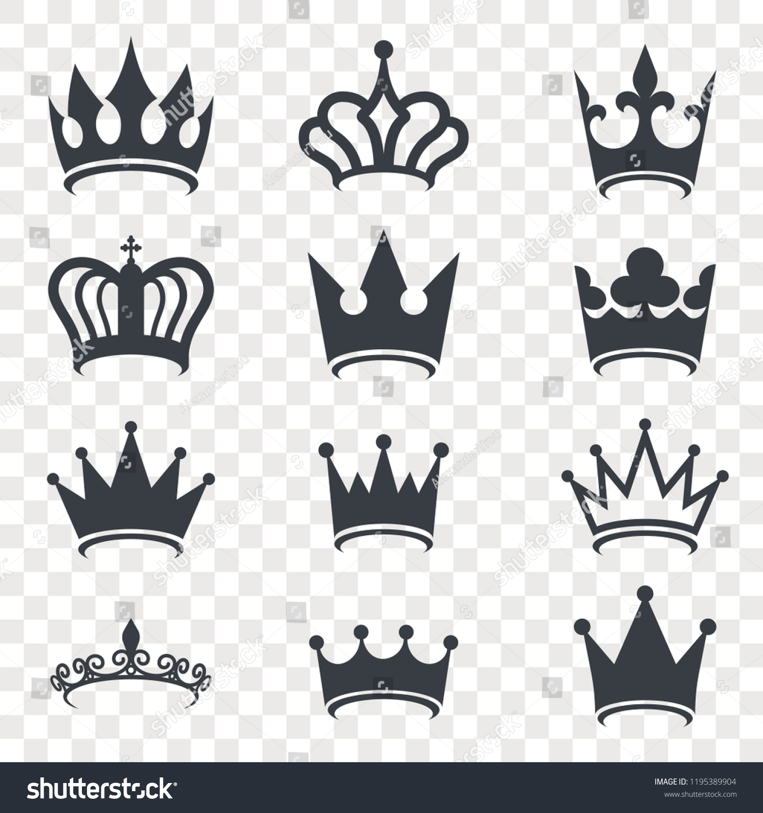 Detail Crown Silhouette Transparent Background Nomer 48