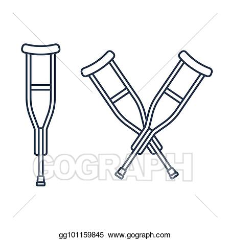 Detail Crutch Clipart Nomer 17