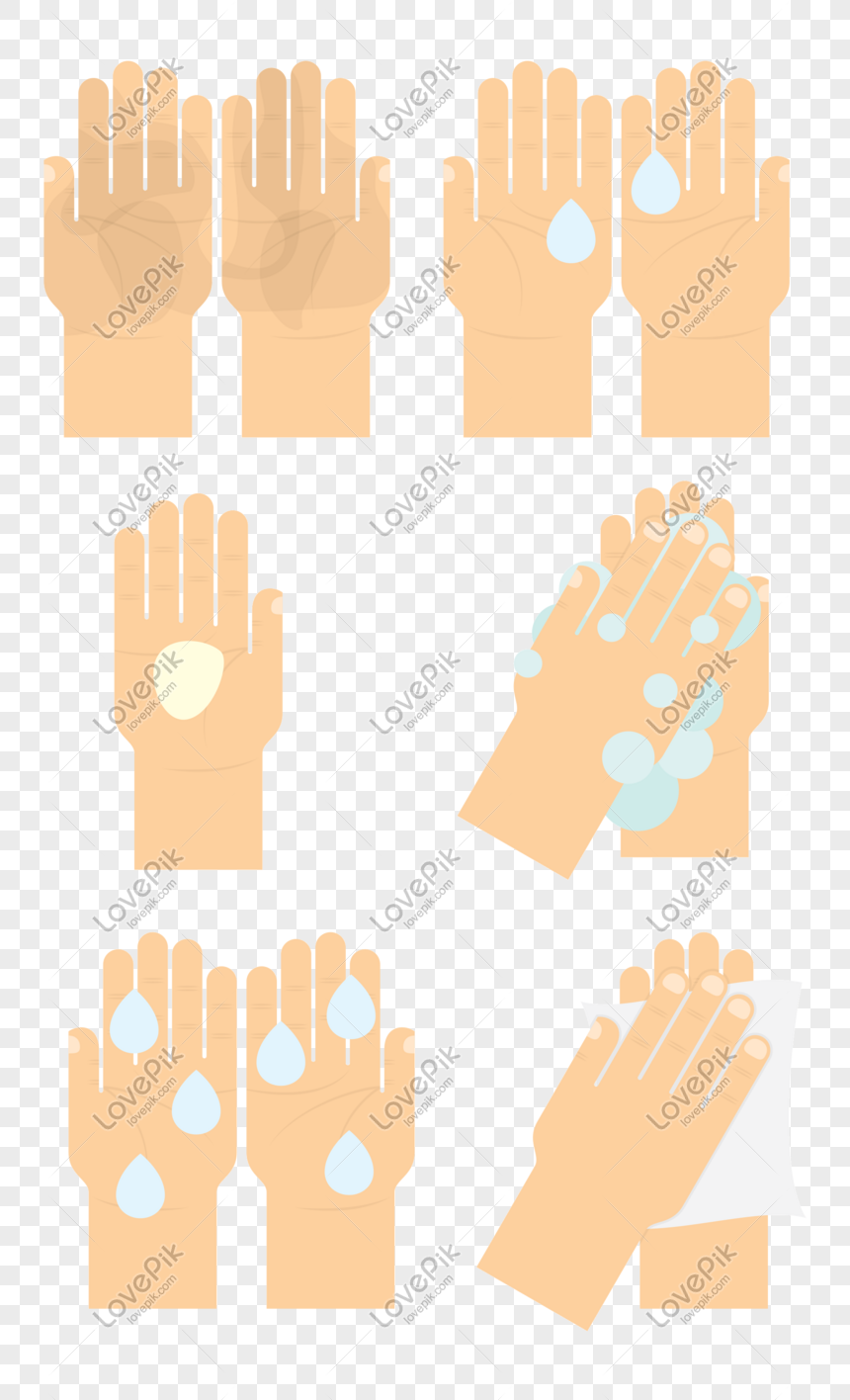 Detail Cuci Tangan Vector Nomer 49