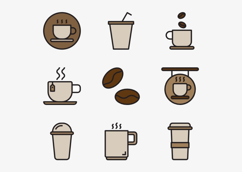 Detail Cup Coffee Vector Png Nomer 49