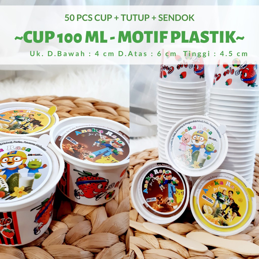 Detail Cup Ice Cream Plastik Nomer 45